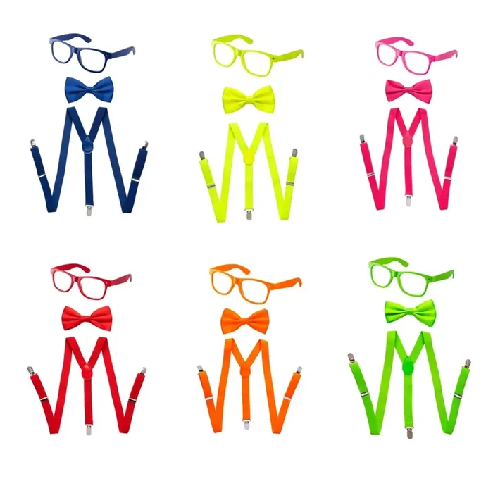 Suspenders, Bowtie And Sunglasses Set – Kids