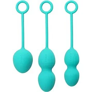 Svakom Nova Weighted Kegel Exercise Ball Set – Turquoise (3 Pack)