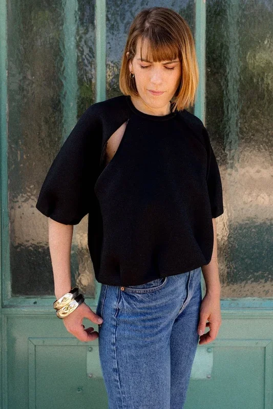 Sweat Bubble voedingsshirt met korte mouwen