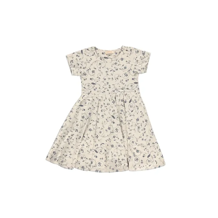 Sweetheart Twirl Dress | Organic Cotton Jersey – Scandi Floral
