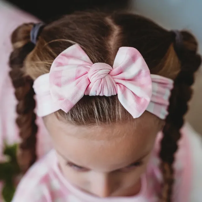 Taffy Pink Gingham Dream Bow