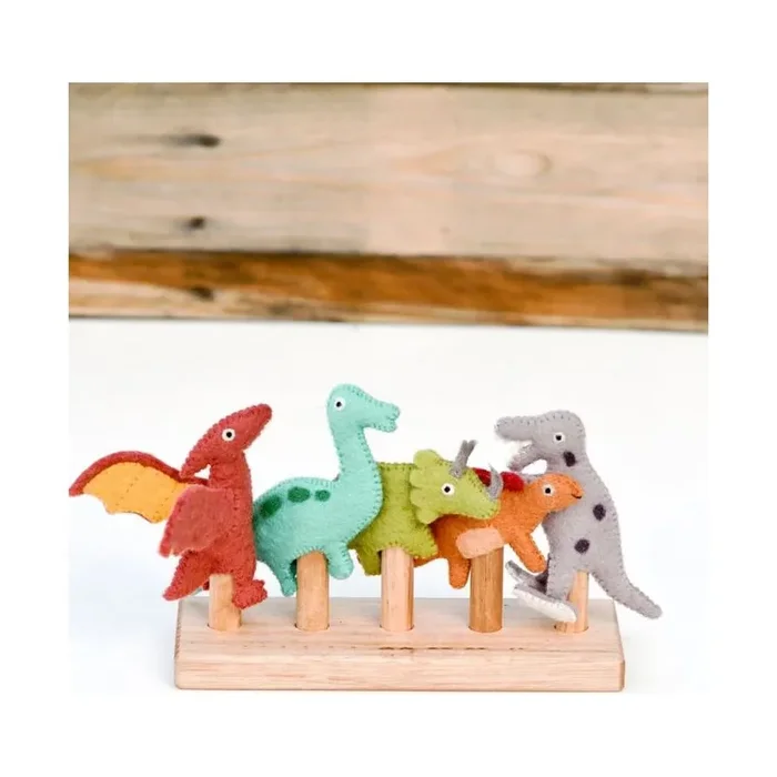 Tara Treasures Dinosaur Finger Puppets Set