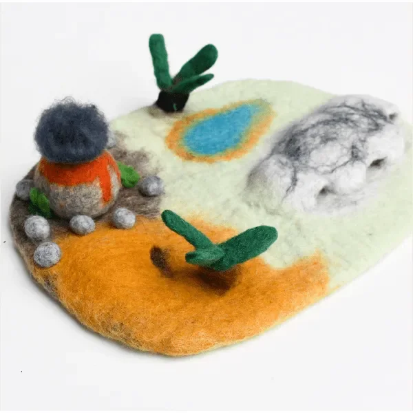 Tara Treasures Felt Dinosaur Ice Age Play Mat Playscape