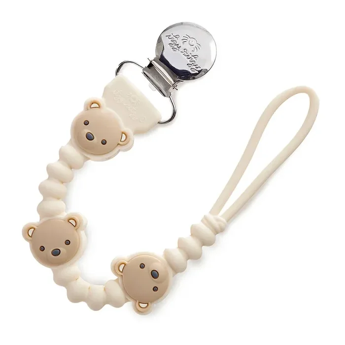 Teddy Bear Pacifier Clip