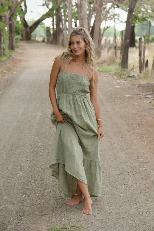 The Amaya Dress // Sage