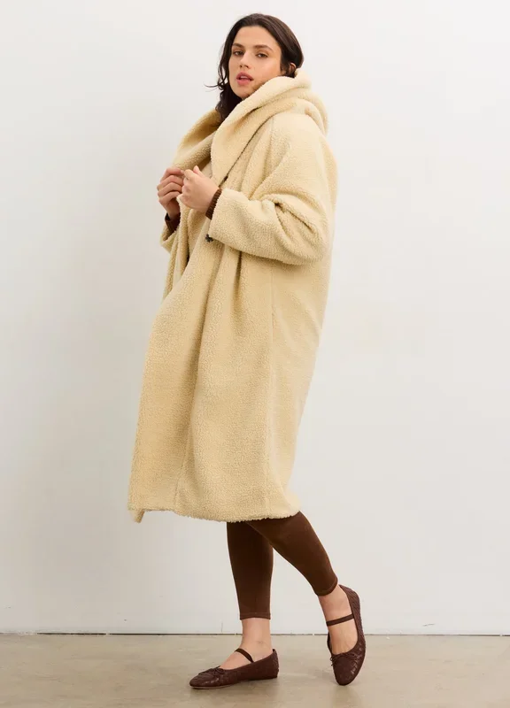 The Coco Shearling Cocoon Coat