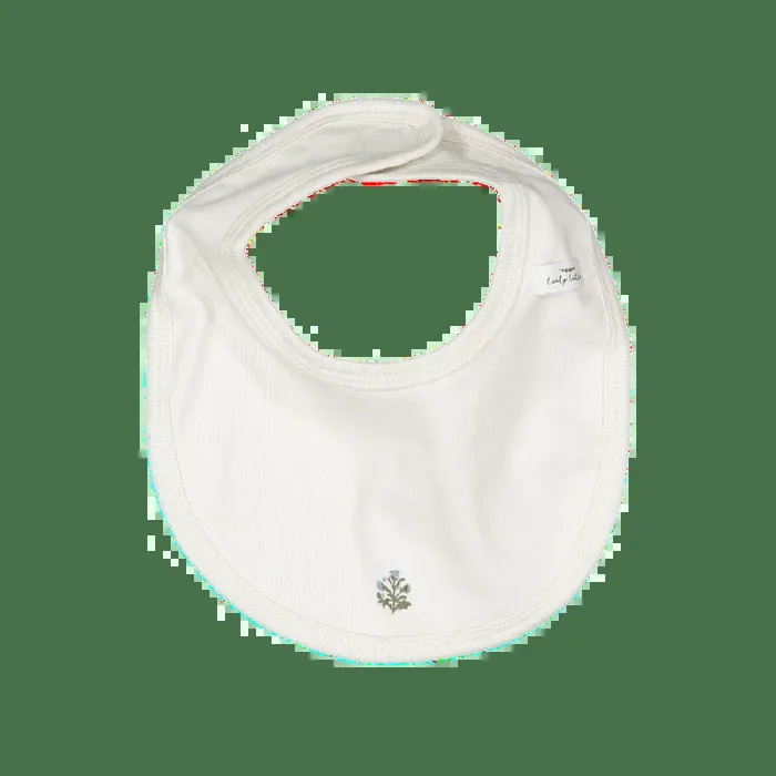The Embroidered Bib – Zara Blue