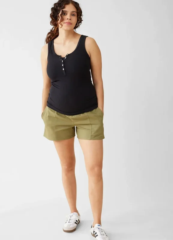 The Everyday Maternity Woven Short