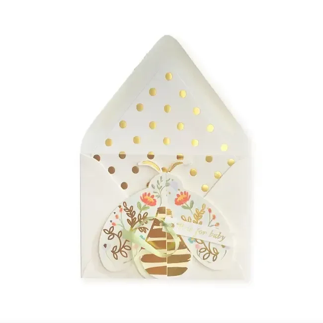 The First Snow Bee Is For Baby Greeting Card