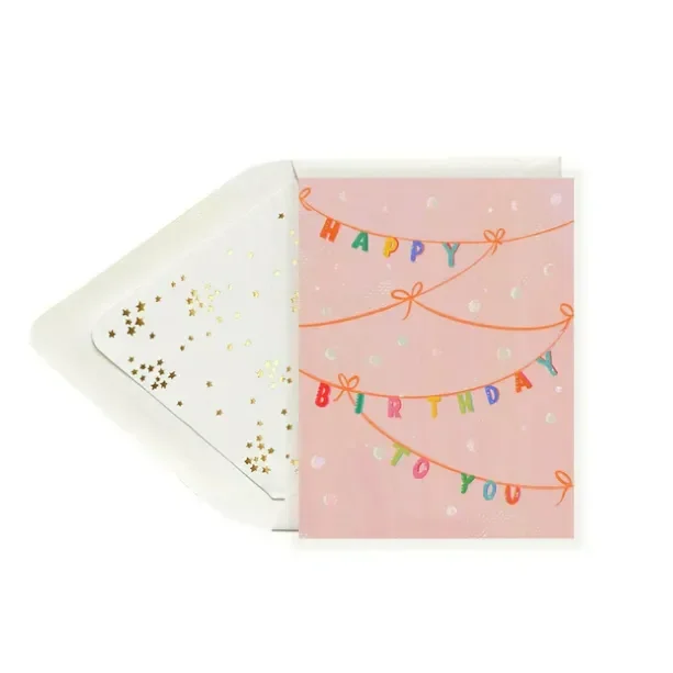 The First Snow Happy Birthday Banner Card