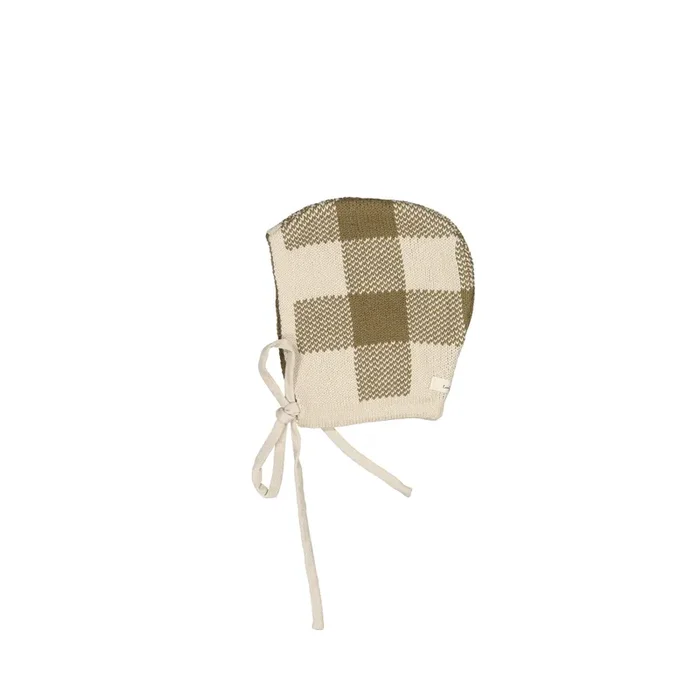 The Gingham Knit Bonnet – Golden