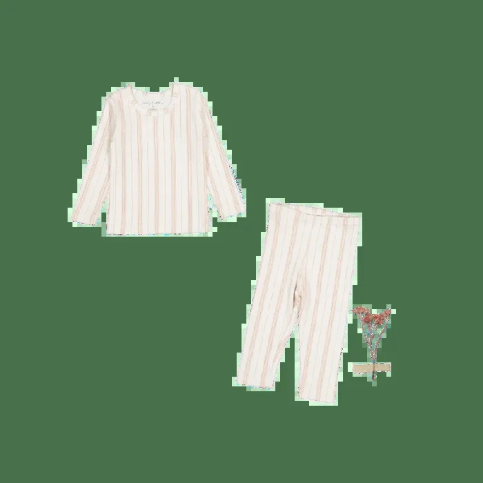 The Legging Set – Rose Stripe