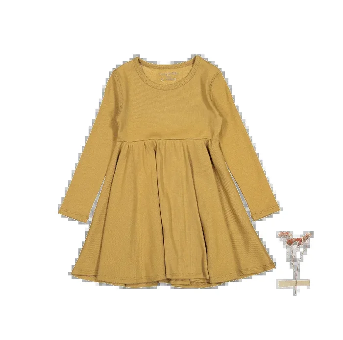 The Long Sleeve Dress – Golden