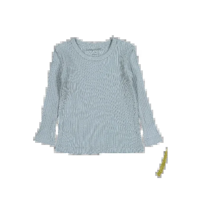 The Long Sleeve Tee – Ocean Ribbed