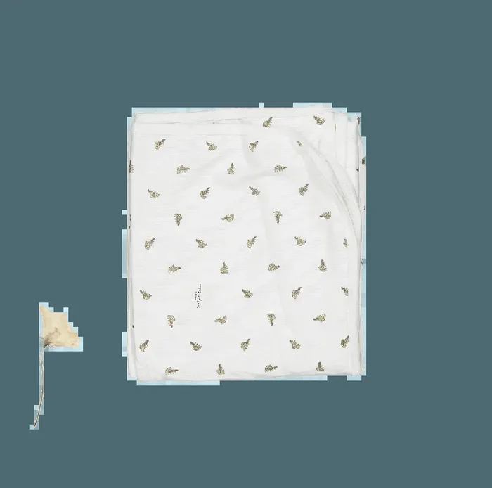 The Printed Blanket – White Leaf