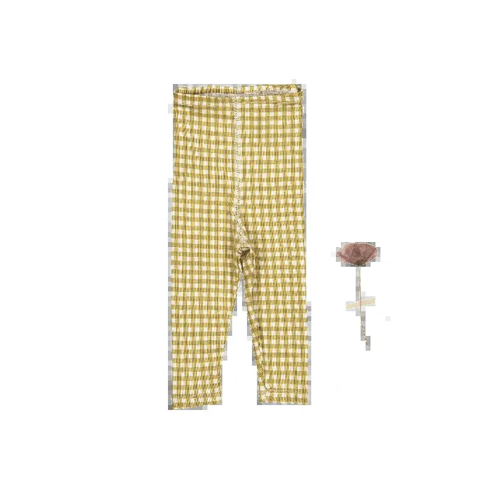 The Printed Legging – Golden Gingham