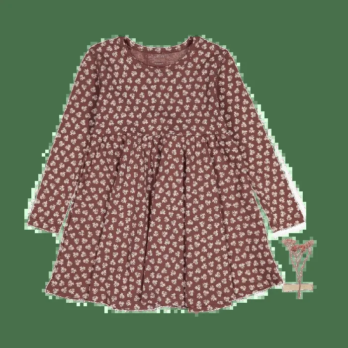The Printed Long Sleeve Dress – Rustic Floral