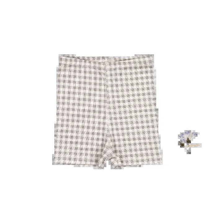 The Printed Short – Taupe Gingham