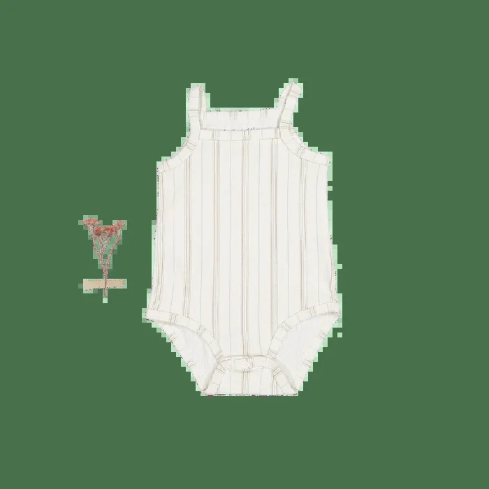 The Printed Tank Onesie – Mist Stripe