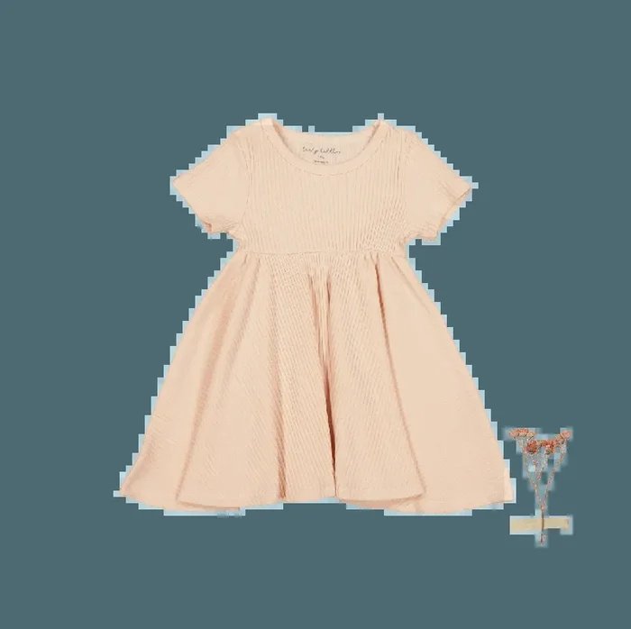 The Short Sleeve Dress – Powder