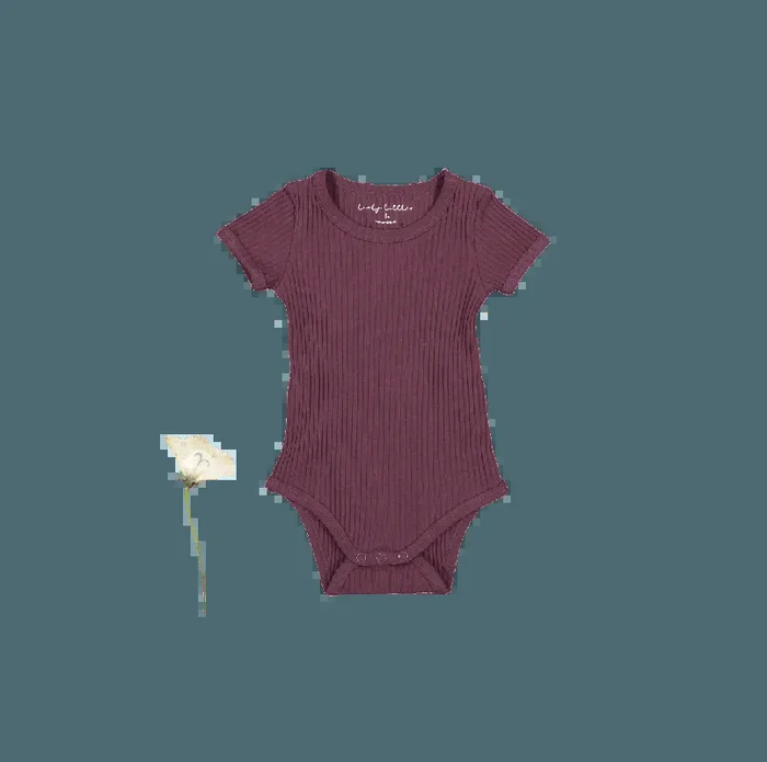 The Short Sleeve Onesie – Mulberry