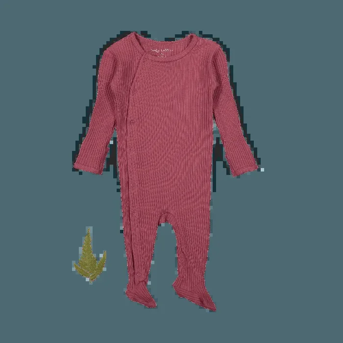 The Snap Romper – Raspberry
