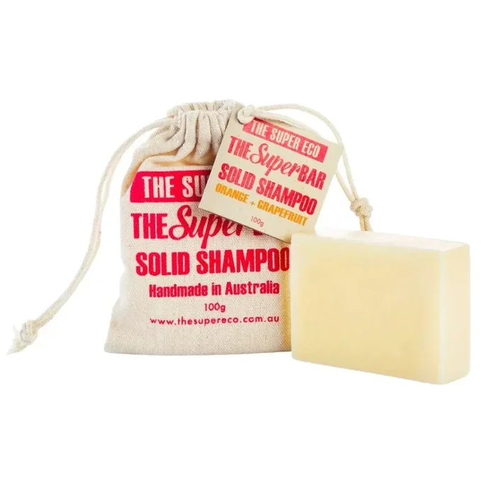 The Super Eco Shampoo Bar – Orange & Grapefruit (100g)