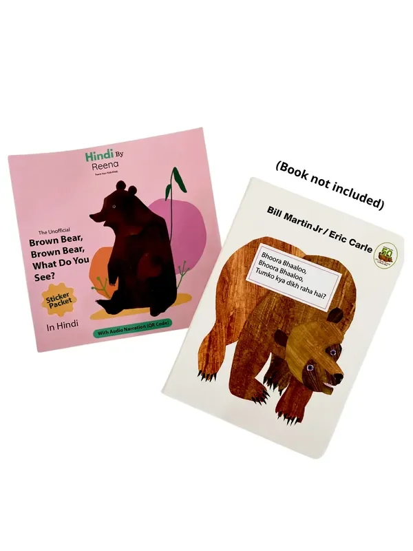 The Unofficial “brown Bear, Brown Bear ” Hindi Sticker Packet (with Audio)