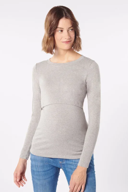 Thermo Umstands- und Stillpullover aus Feinstrick