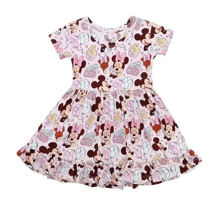 Ticket To Magic Ruffled Dress