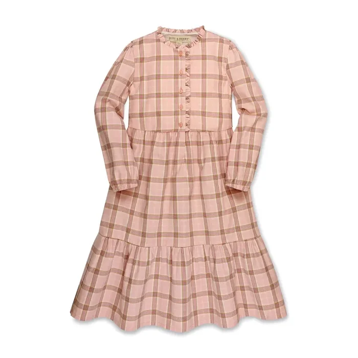 Tiered Ruffle Neck Dress – Made With Organic Cotton – Baby