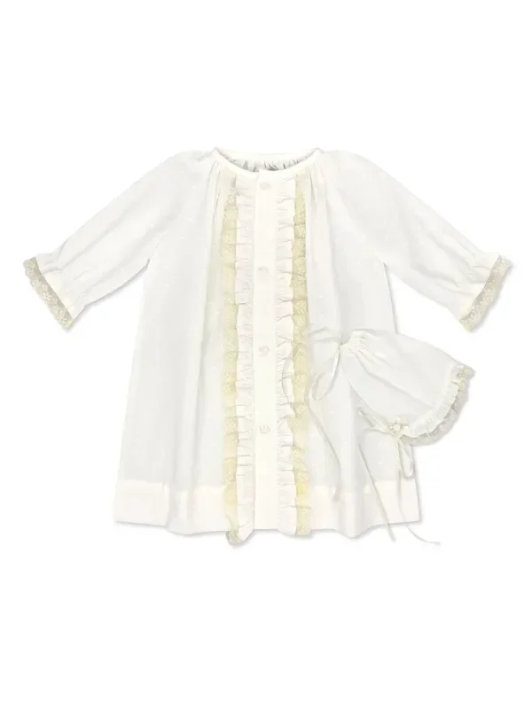 Timeless Daygown Set Spring White Swiss Dot