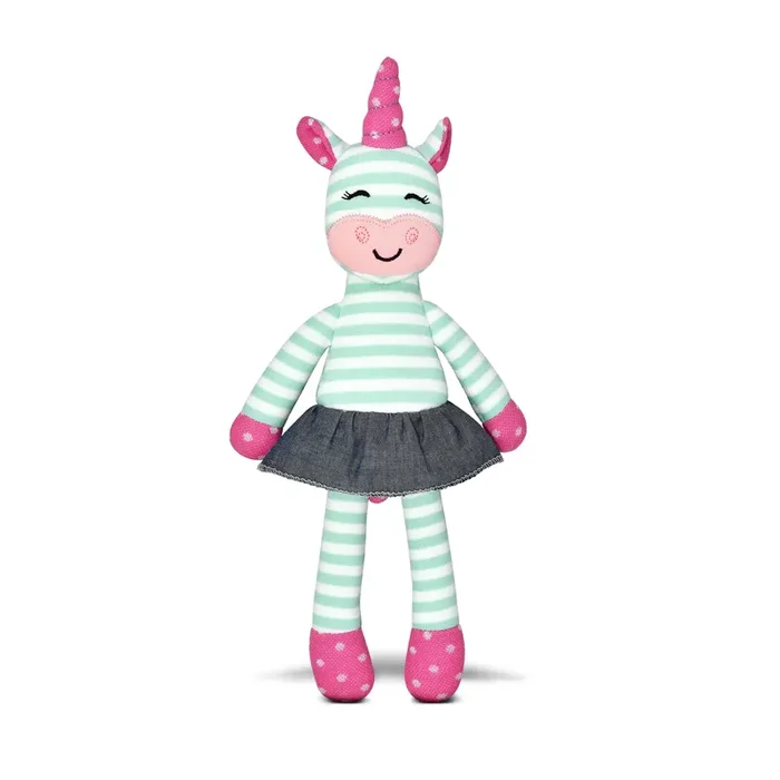 Tiny Dancing Unicorn – Mint Stripe