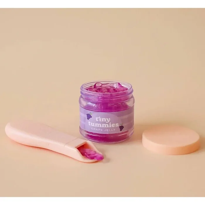 Tiny Tummies – Grape jelly food – Jar and spoon – Tiny Harlo