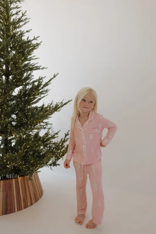 Toddler Bamboo Button Up Lounge Set | Nutcracker