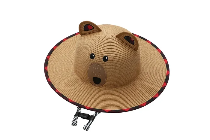 Toddler/kids Lifeguard Straw Hat – Bear