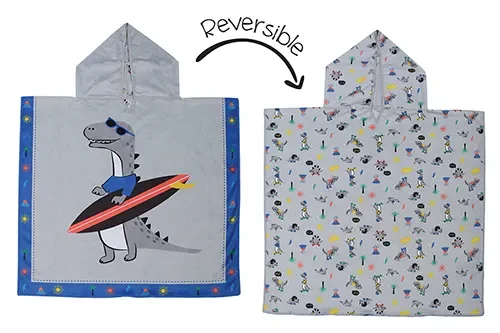 Toddler/kids Reversible Cover Up – Dino