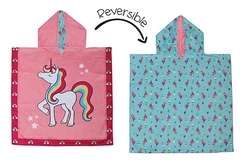 Toddler/kids Reversible Cover Up – Unicorn | Tropical
