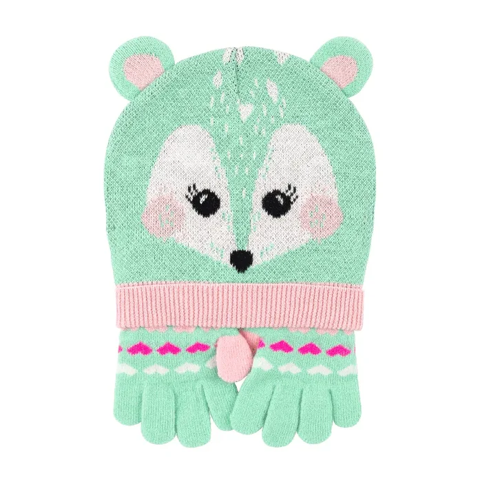 Toddler/kids Winter Beanie Hat And Gloves Set – Fiona The Fawn