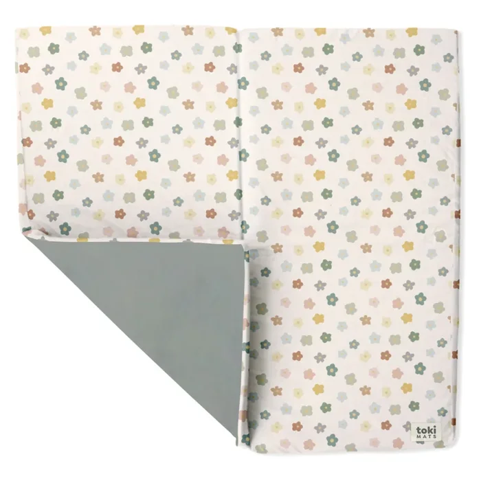 Toki Kids Playful Posies Organic Cotton Mat
