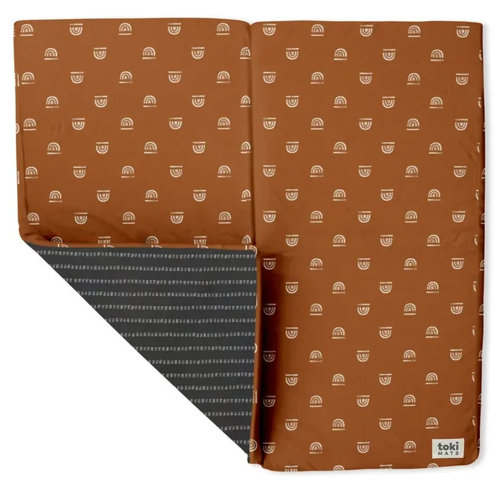 Toki Kids Rainbow Rust Organic Cotton Mat