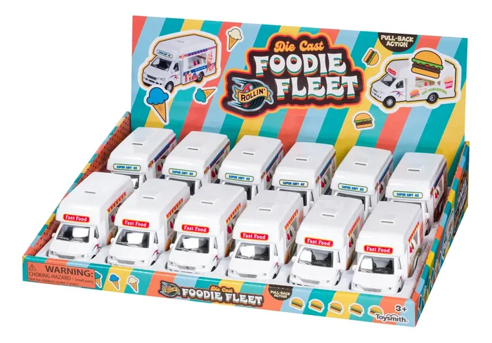 Toysmith Foodie Fleet Die Cast Asst-Toy Food Trucks