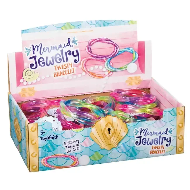 Toysmith Mermaid Twisty Bracelet, 2 Piece Set, Assorted
