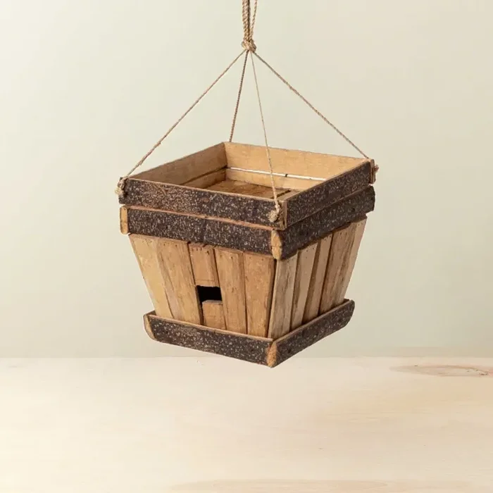 Trapezoid Planter-birdhouse – Rustic Decor | Likhâ