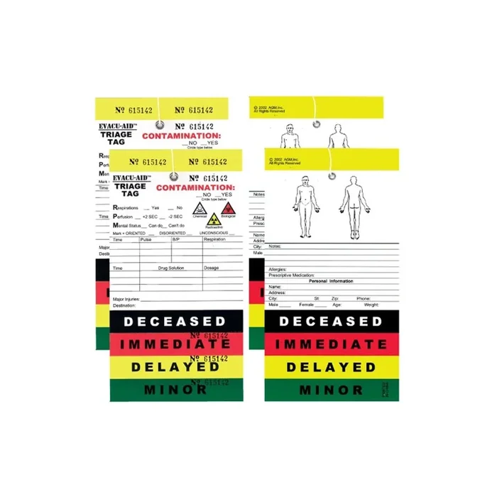 Triage Tags 50 Pieces