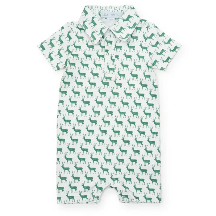 Tripp Boys’ Polo Shortall – Woodland Deer