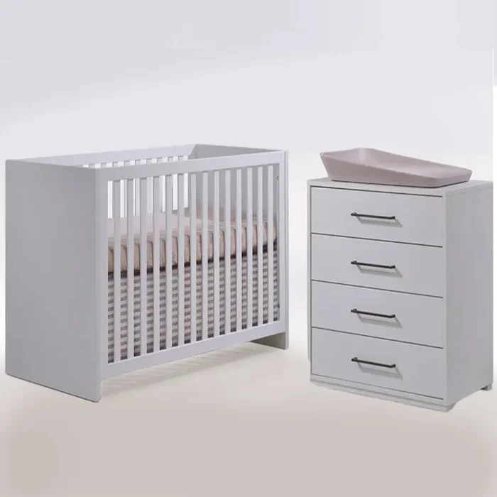 Tulip by Natart Contempo Crib with 4 Drawer Dresser