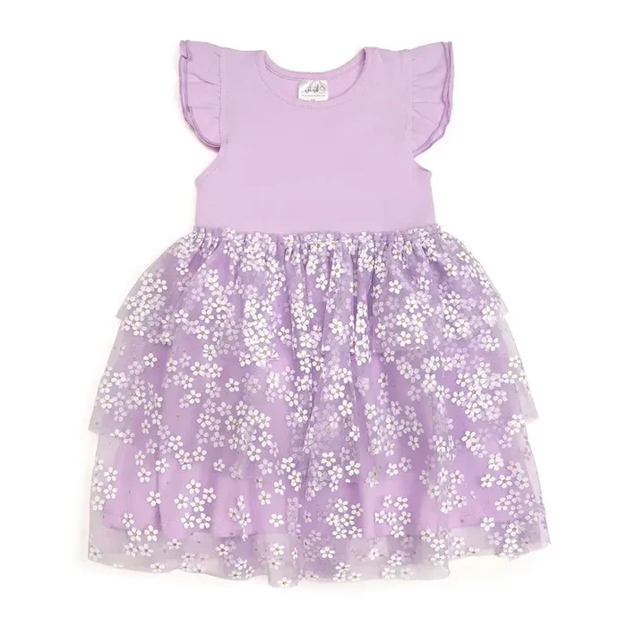 Tutu Dress | Lavender Ditsy Daisy