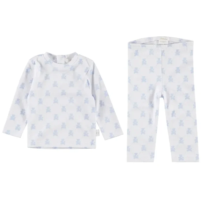 Two Piece Set – Teddy Bear Blue