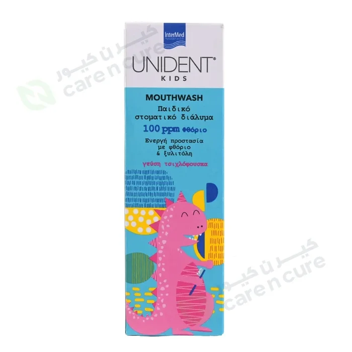 Unident Kids Mouthwash Bubble Gum Flavour 250ml